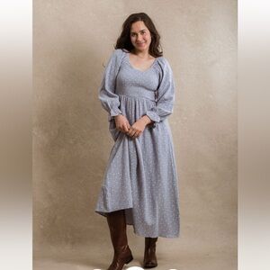 Neuflora Gentry Blue Floral Dress NWT